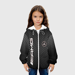 Куртка с капюшоном детская MERCEDES CARBON, цвет: 3D-белый — фото 2