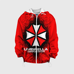 Куртка с капюшоном детская Umbrella Corporation, цвет: 3D-белый