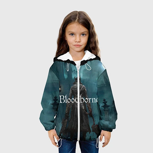 Детская куртка Bloodborne / 3D-Белый – фото 3