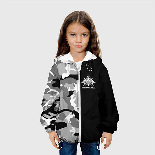 Детская куртка Пограничные Войска камуфляж / 3D-Белый – фото 3