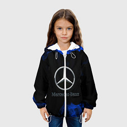 Куртка с капюшоном детская Mercedes, цвет: 3D-белый — фото 2