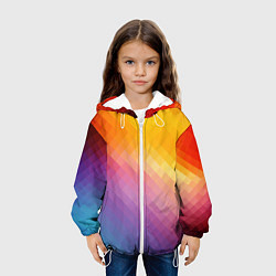 Куртка с капюшоном детская Пикси, цвет: 3D-белый — фото 2