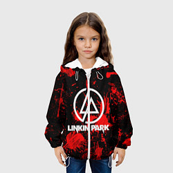 Куртка с капюшоном детская Linkin Park, цвет: 3D-белый — фото 2