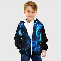 Куртка с капюшоном детская Туманность Вуаль, цвет: 3D-белый — фото 2