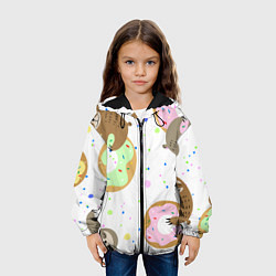 Куртка с капюшоном детская Милый Ленивец, цвет: 3D-черный — фото 2