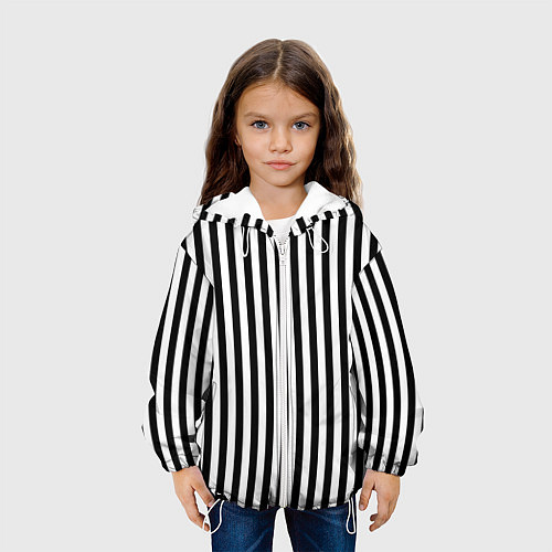 Детская куртка Пикси полосы / 3D-Белый – фото 3