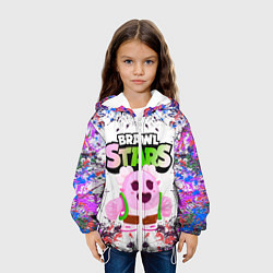 Куртка с капюшоном детская Sakura Spike Brawl Stars, цвет: 3D-белый — фото 2