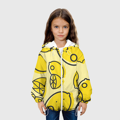 Детская куртка Лимончики / 3D-Белый – фото 3