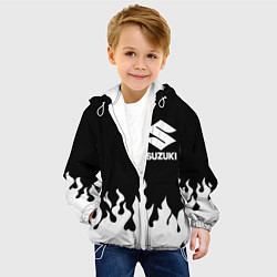Куртка с капюшоном детская SUZUKI 10, цвет: 3D-белый — фото 2