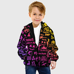 Куртка с капюшоном детская FORTNITE PARTY EVENT, цвет: 3D-черный — фото 2