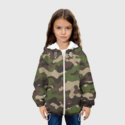 Куртка с капюшоном детская МИЛИТАРИ, цвет: 3D-белый — фото 2