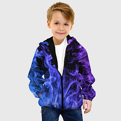 Куртка с капюшоном детская ОГОНЬ, цвет: 3D-черный — фото 2