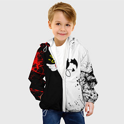 Куртка с капюшоном детская Payton Moormeier спина, цвет: 3D-белый — фото 2