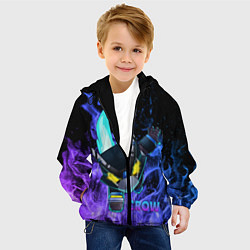 Куртка с капюшоном детская Brawl Stars CROW, цвет: 3D-черный — фото 2