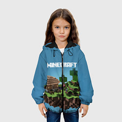 Куртка с капюшоном детская Minecraft, цвет: 3D-черный — фото 2