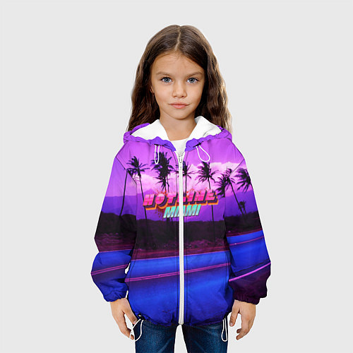Детская куртка HOTLINE MIAMI / 3D-Белый – фото 3