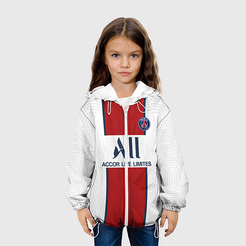 Детская куртка PSG away 20-21 / 3D-Белый – фото 3