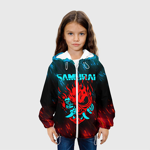 Детская куртка CYBERPUNK 2077 SAMURAI / 3D-Белый – фото 3