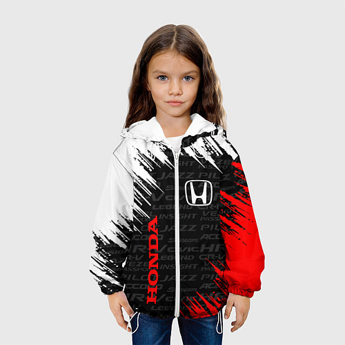 Детская куртка HONDA / 3D-Белый – фото 3