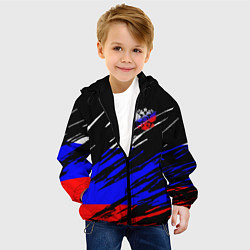 Куртка с капюшоном детская Русский Стиль, цвет: 3D-черный — фото 2