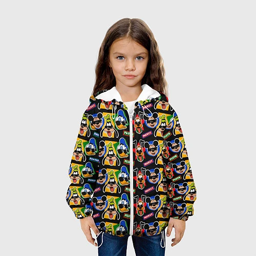 Детская куртка Микки Маус и Гуффи / 3D-Белый – фото 3