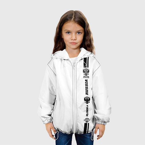 Детская куртка Russia / 3D-Белый – фото 3