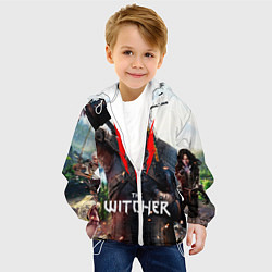 Куртка с капюшоном детская The Witcher, цвет: 3D-белый — фото 2