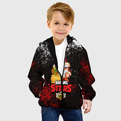 Куртка с капюшоном детская BRAWL STARS GALE, цвет: 3D-черный — фото 2