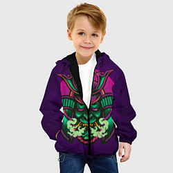 Куртка с капюшоном детская Маска Хання Ханья, цвет: 3D-черный — фото 2