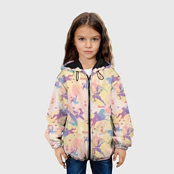 Куртка с капюшоном детская Fa Ping Pattern, цвет: 3D-черный — фото 2