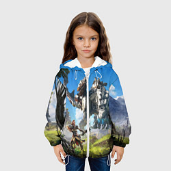 Куртка с капюшоном детская HORIZON ZERO DAWN, цвет: 3D-белый — фото 2