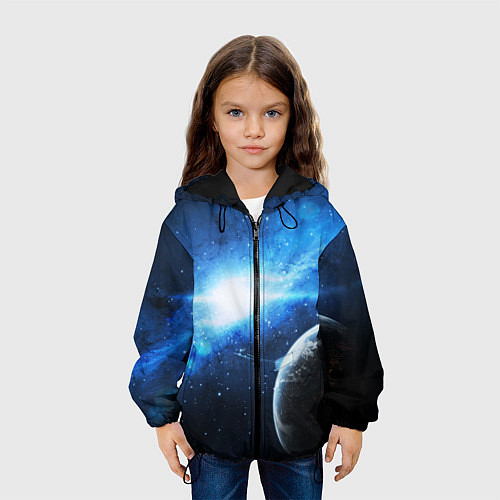 Детская куртка Космос / 3D-Черный – фото 3