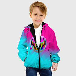 Куртка с капюшоном детская 6IX9INE 69, цвет: 3D-черный — фото 2