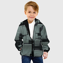 Куртка с капюшоном детская КУБИЗМ, цвет: 3D-черный — фото 2