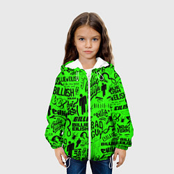 Куртка с капюшоном детская BILLIE EILISH БИЛЛИ АЙЛИШ, цвет: 3D-белый — фото 2