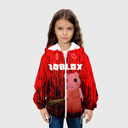 Детская куртка Roblox Piggy / 3D-Белый – фото 3