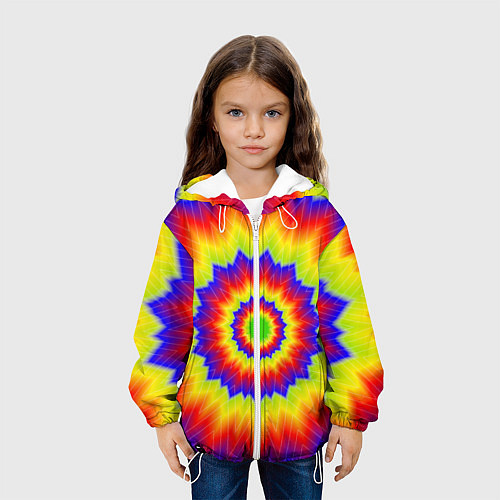 Детская куртка Tie-Dye / 3D-Белый – фото 3