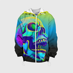 Детская куртка Neon skull