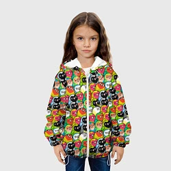Куртка с капюшоном детская Папуги, цвет: 3D-белый — фото 2