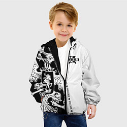 Куртка с капюшоном детская Давид, цвет: 3D-черный — фото 2