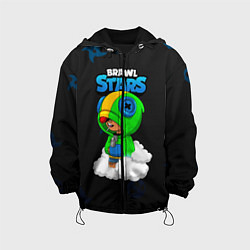 Куртка с капюшоном детская Leon Brawl Stars, цвет: 3D-черный