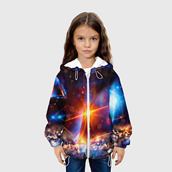Куртка с капюшоном детская Geometry light, цвет: 3D-белый — фото 2
