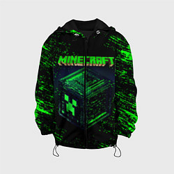 Куртка с капюшоном детская MINECRAFT, цвет: 3D-черный