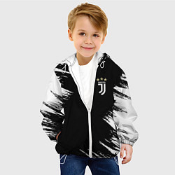 Куртка с капюшоном детская JUVENTUS, цвет: 3D-белый — фото 2