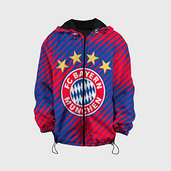 Куртка с капюшоном детская BAYERN MUNCHEN, цвет: 3D-черный
