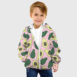 Куртка с капюшоном детская Avocado, цвет: 3D-белый — фото 2