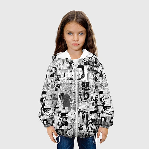 Детская куртка МОБ ПСИХО 100 / 3D-Белый – фото 3
