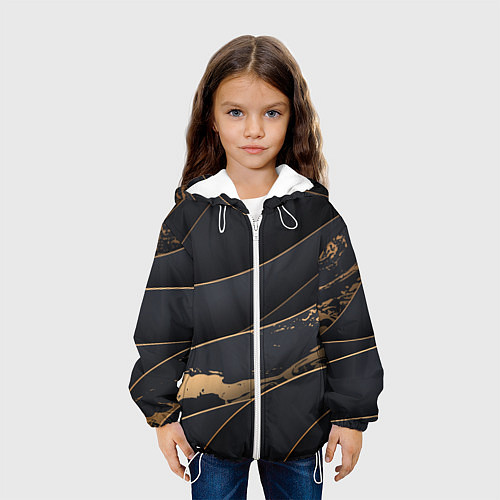 Детская куртка Black gold / 3D-Белый – фото 3