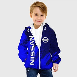 Куртка с капюшоном детская NISSAN, цвет: 3D-белый — фото 2