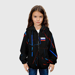 Куртка с капюшоном детская Россия Russia, цвет: 3D-черный — фото 2